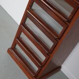 Vintage Dutch Hardwood Haberdashery Shop Cabinet, 1930s