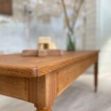 Solid wood farmhouse table