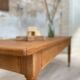 Solid wood farmhouse table