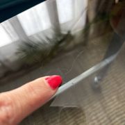 Chrome and smoked glass coffee table on wheels 1970