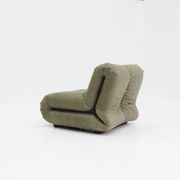 Pagru leather lounge chairs Claudio Vagnoni 1P Italy 1971
