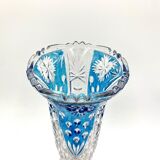 Vase en verre Huta Anna Allemagne années 1970