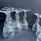 14 Meisenthal blown and engraved digestive glasses