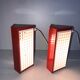Pair of metal wall lights IKEA type V204 red