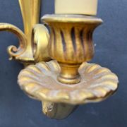 Pair of gilded bronze sconces
