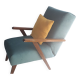 Armchair with seat redone