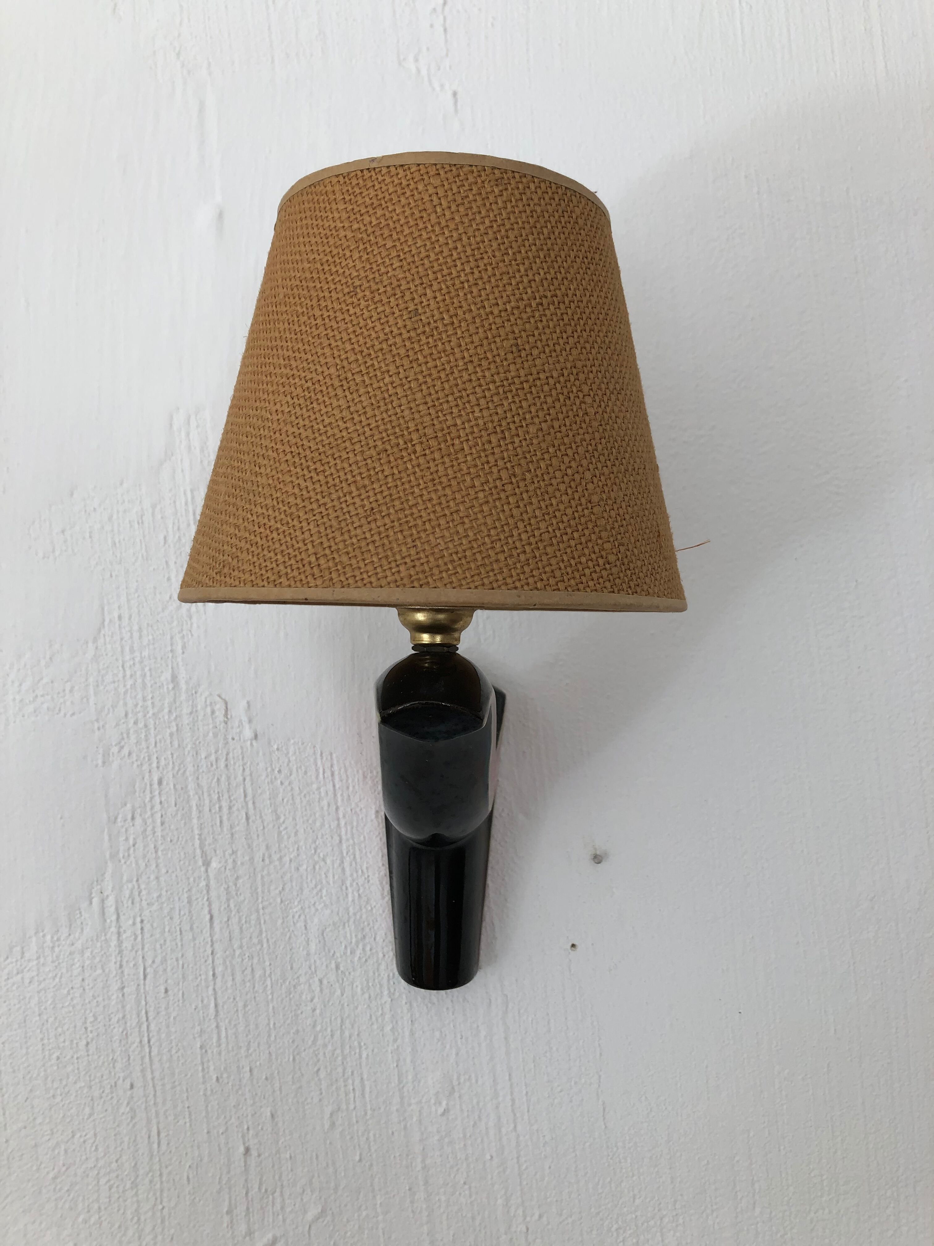 Wall light ceramic vintage 50s