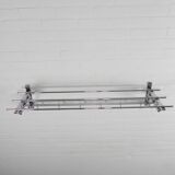 Art Deco wall coat rack with 6 hooks, 1930s