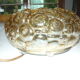 Moulded glass ceiling lamp, 50s/60s