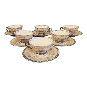 6 tasses et soucoupes vintage Rudolf