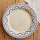 Old Gien Aurélie plate – Ivory earthenware with Lesage fabric pattern