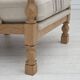 Années 1970, fauteuil danois, laine d'ameublement, bois de chêne massif.