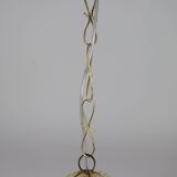 Set of 2 Wonderful Amber Vintage Venetian Lantern, Murano Glass, Italy, 1950s