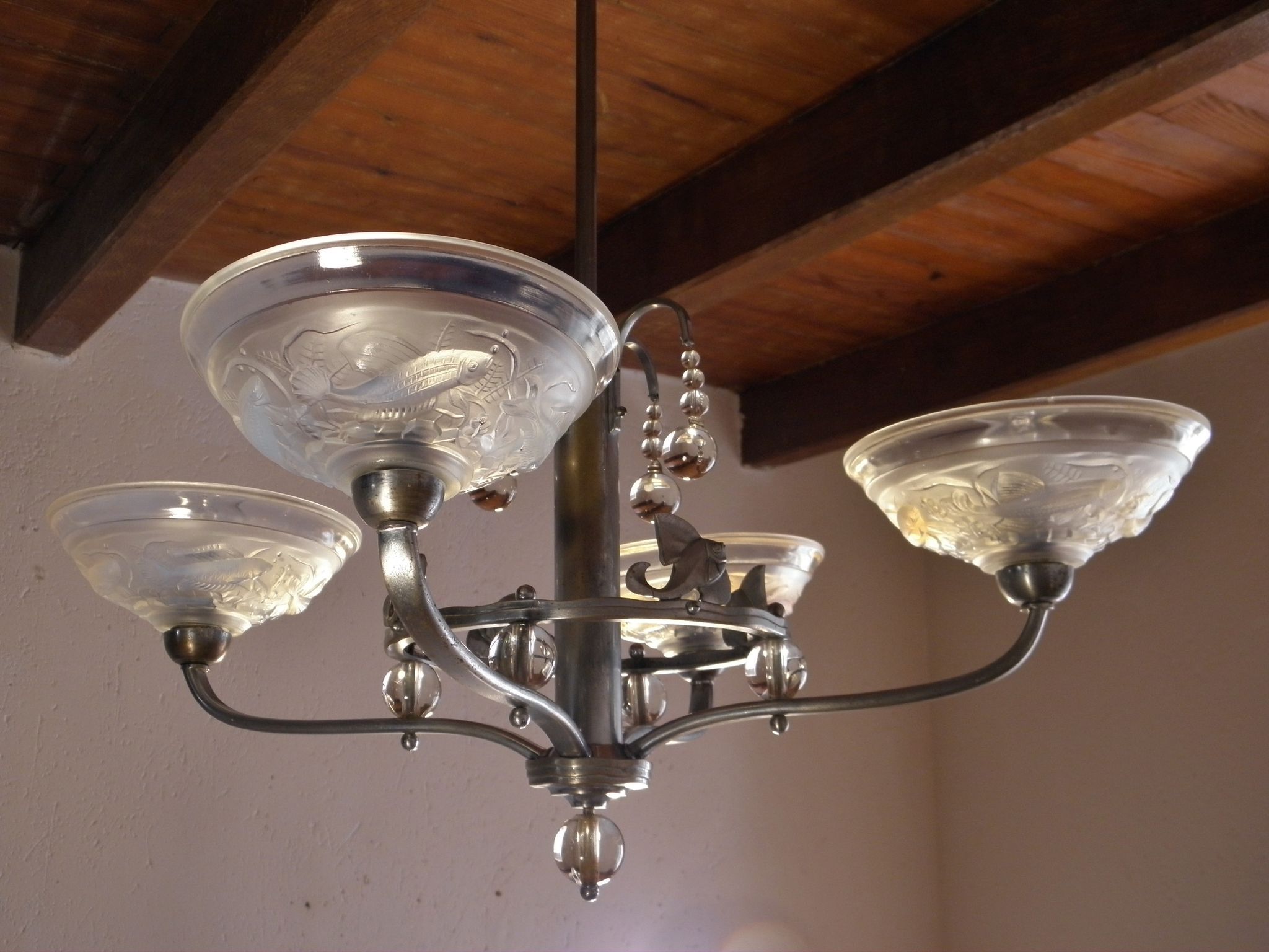 Lustre aux poissons années 40