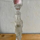 Glass candle holder