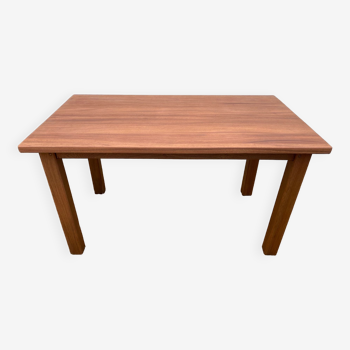 Vintage solid teak table 135x79cm an80