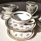 Partie de service à café en porcelaine de Limoges