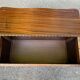Vintage Louis XV style wooden toy storage chest bench 1980