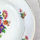 6 hollow plates iron earth salins model "anny" floral pattern