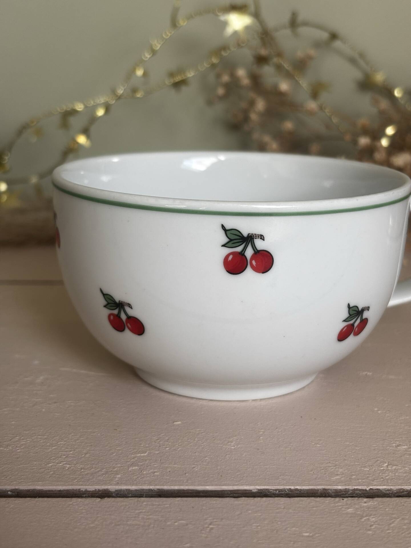 Tasse en porcelaine Tables & couleurs cerises