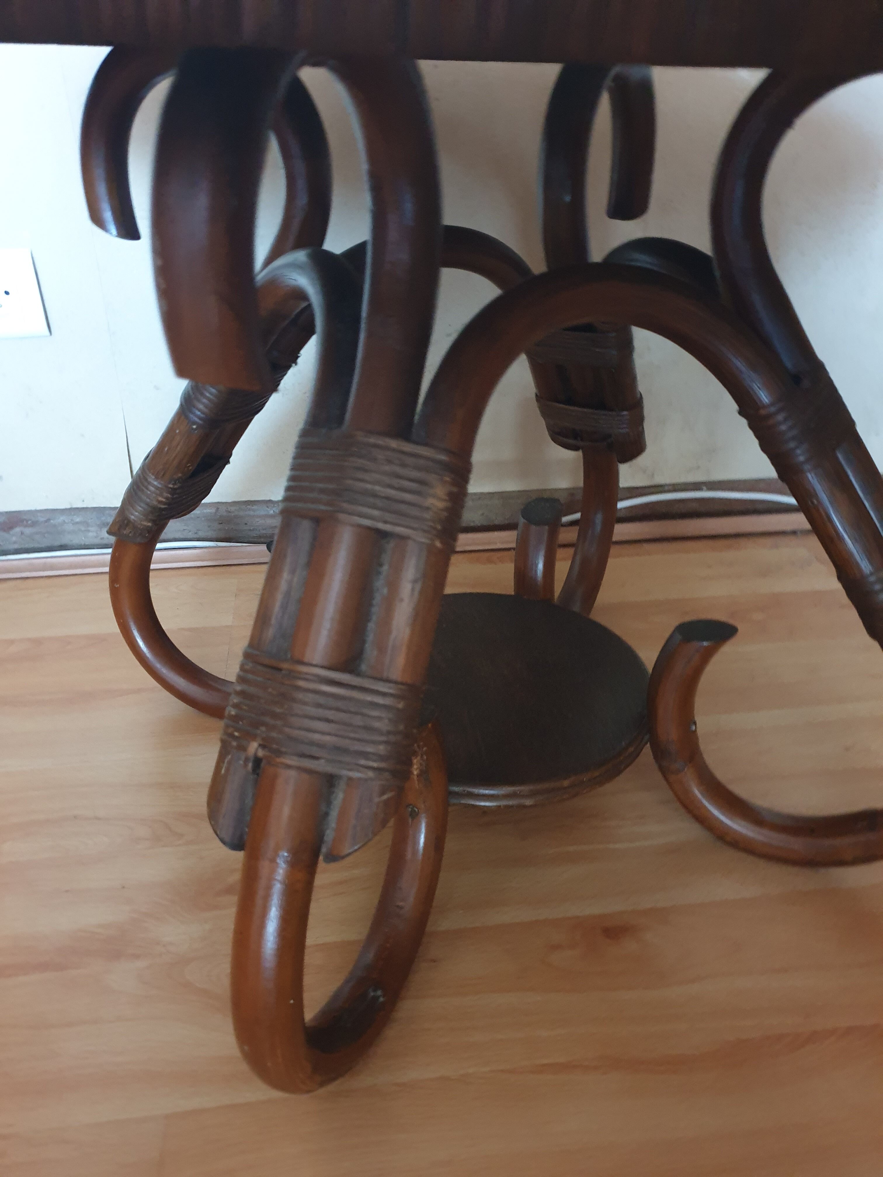 Rattan coffee table and you 60s