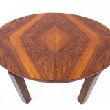 Oval Art Deco table from the 1940s, Poland. After renovation.
