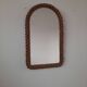 60s rope mirror attributed 38x64cm
