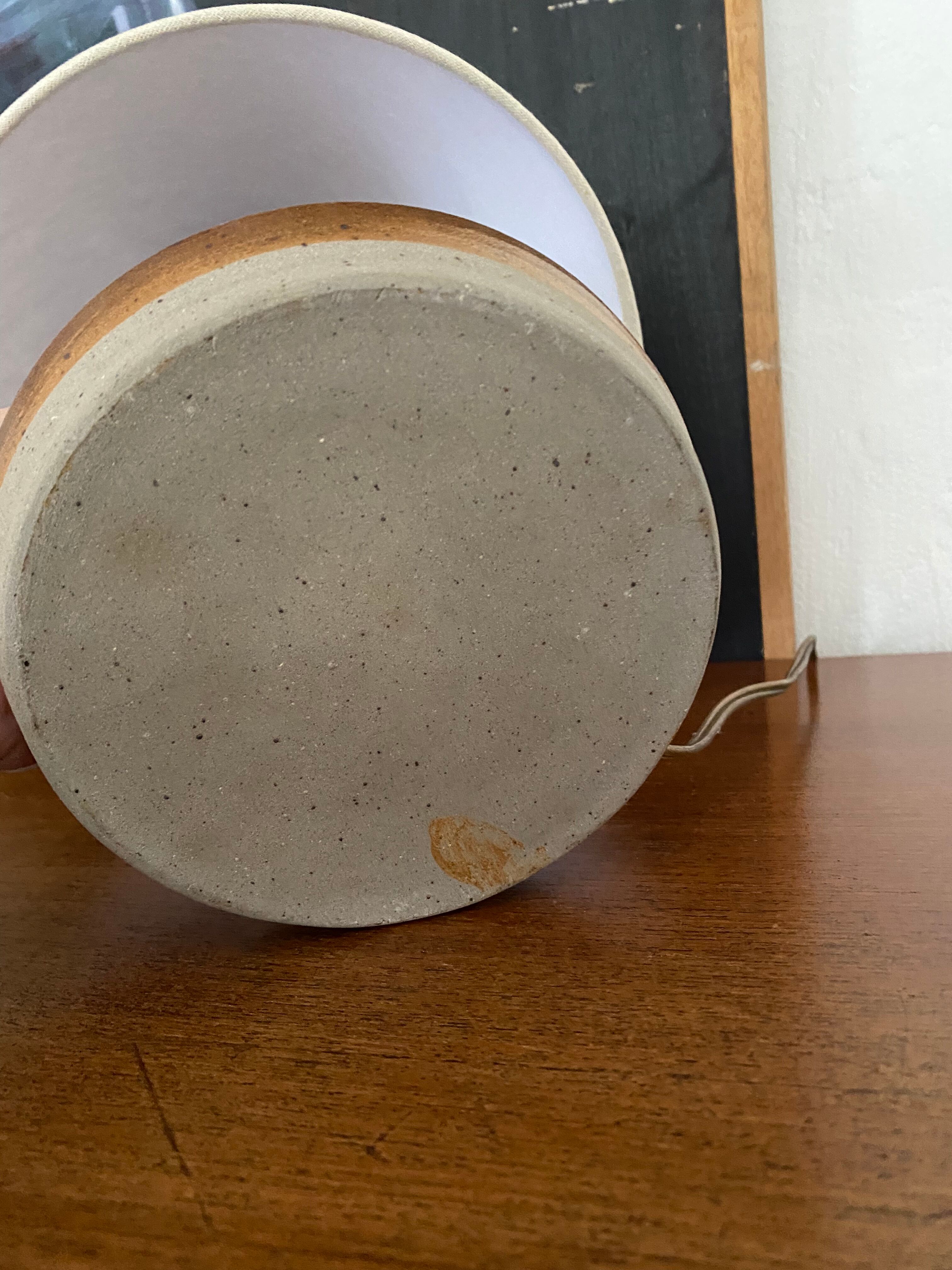 Lampe grès émaillé vintage