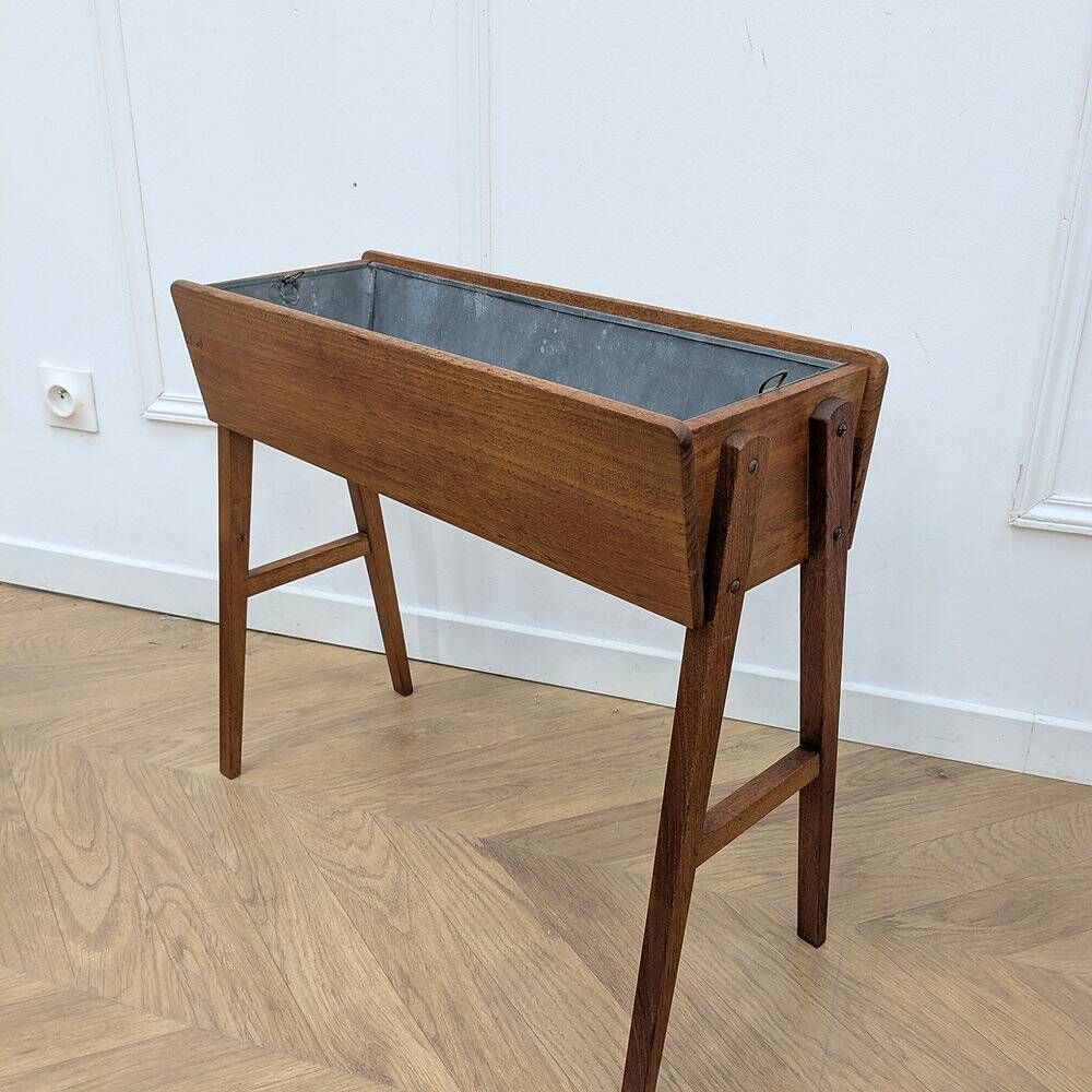 Vintage teak planter 60s