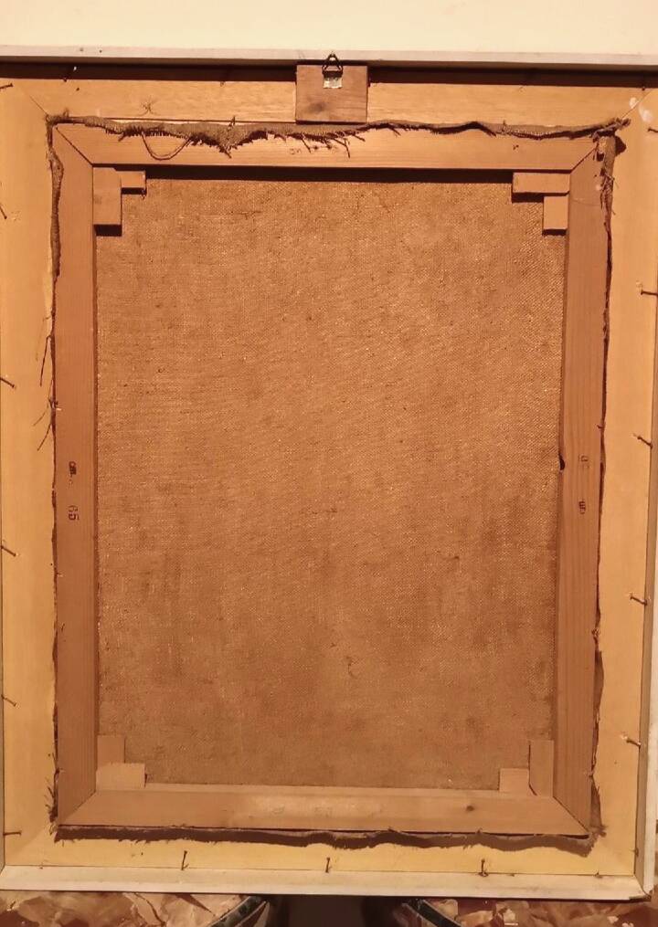 Oil painting on canvas by Enzo Pregno. (Alexandria, Egypt, 1898 - Florence, 1972)