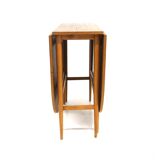 Teak drop-leaf dining table, Sweden, 1950.