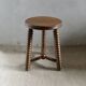 Tripod stool, with carved legs, around 1940