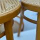4 vintage bentwood dining chairs and pine laminate 1950’s table