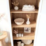 Armoire bonnetière parisienne vintage rénovée