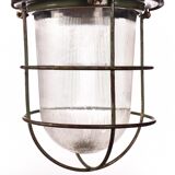 Suspension cage industrielle verte