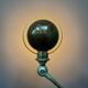 3 arm vespa green patina Jieldé lamp on cast iron base