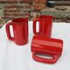 3 large mugs (tankards) from Vallauris, 1970s