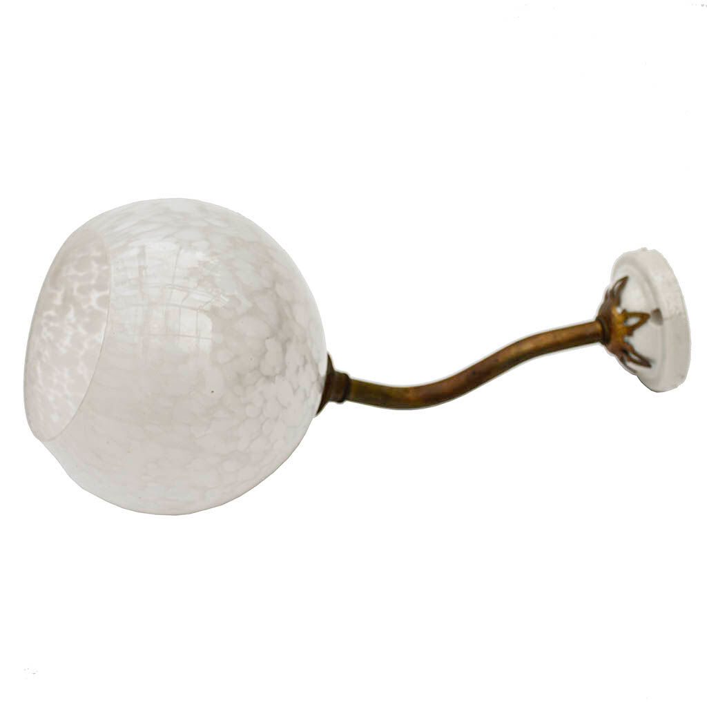 Wall sconce in brass with tulip glass old art deco