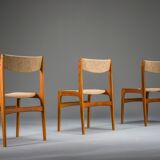 Teak dining chairs attributed to Erik Buch for Anderstrup Stolefabrik, Denmark, 1970s, set of 3