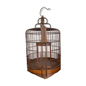 Old bird cage exotic wood