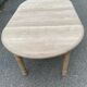 Refurbished Extendable Farmhouse Dining Table in Solid Oak