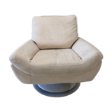 Fauteuil design alcantara pivotant