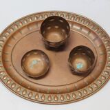 1910's Art Deco copper drinks set