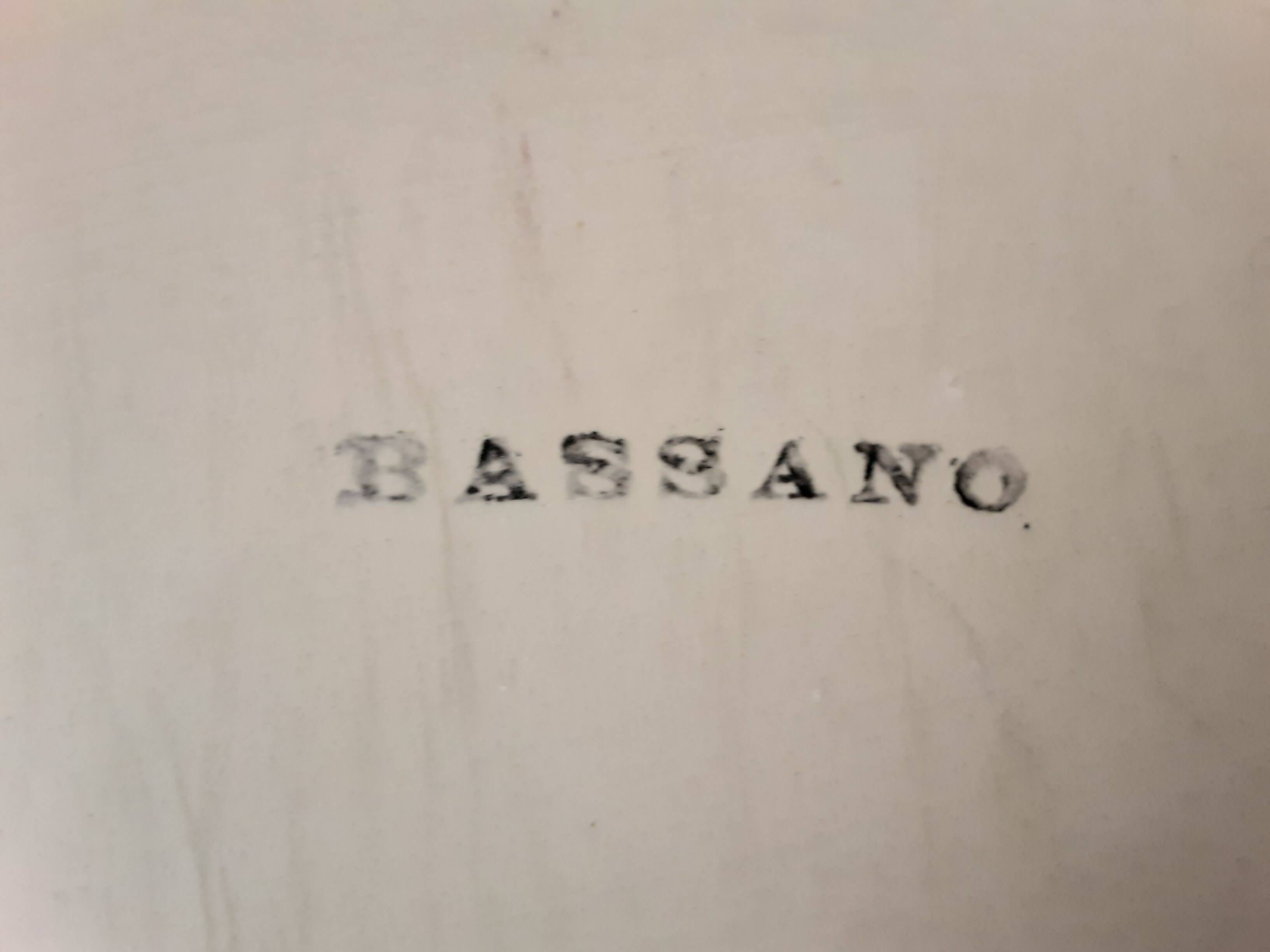Large Bassano ceramic dish