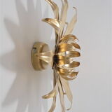 Golden flower sconce