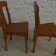 4 chaises bistrot en bois de marque stella
