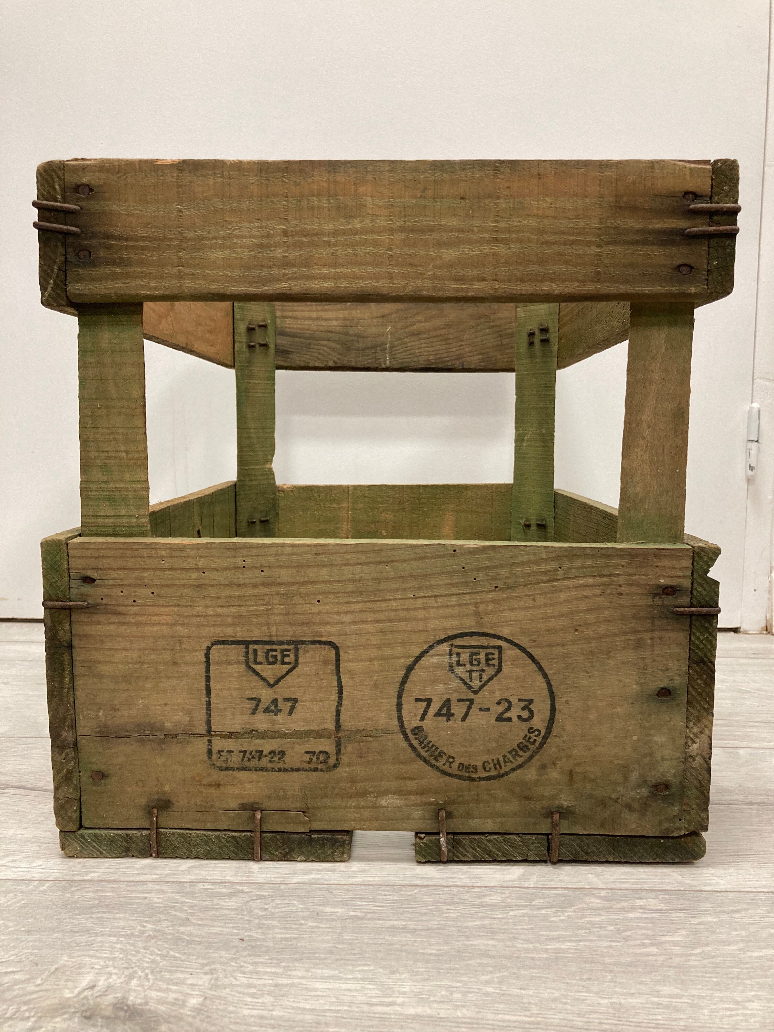 Vintage perrier crate