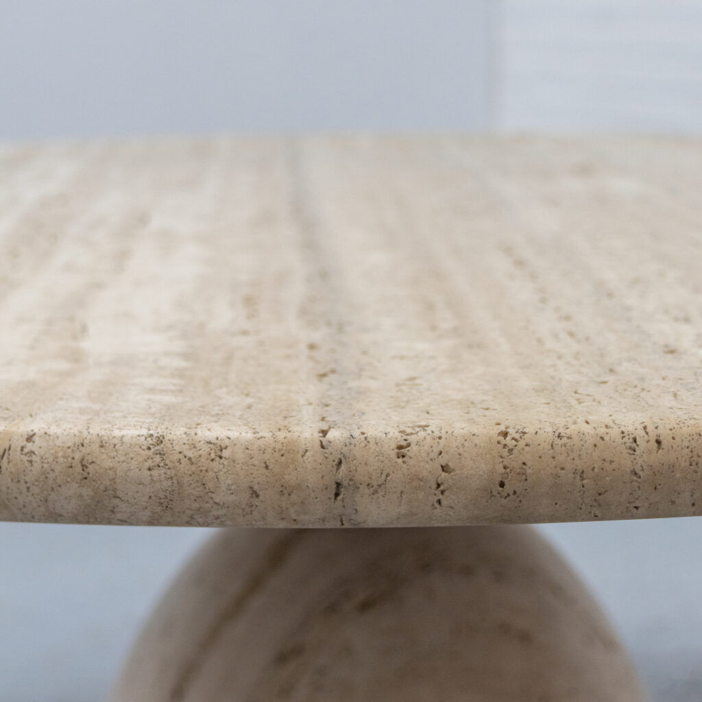 Travertin 'Finale' coffee table by Draenert 1970s