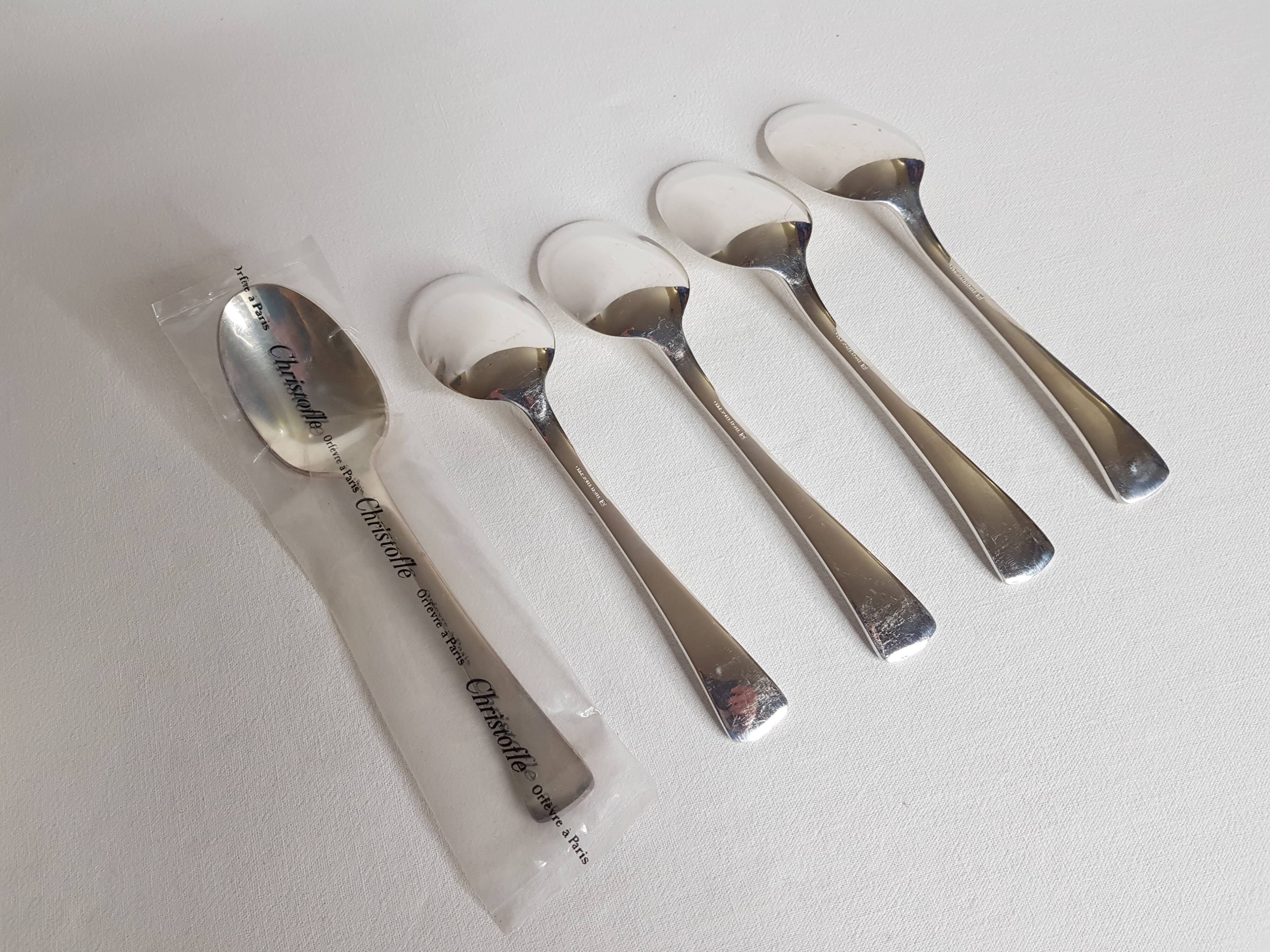 Set of 5 tablespoons "Christofle hotel" , 19 cm