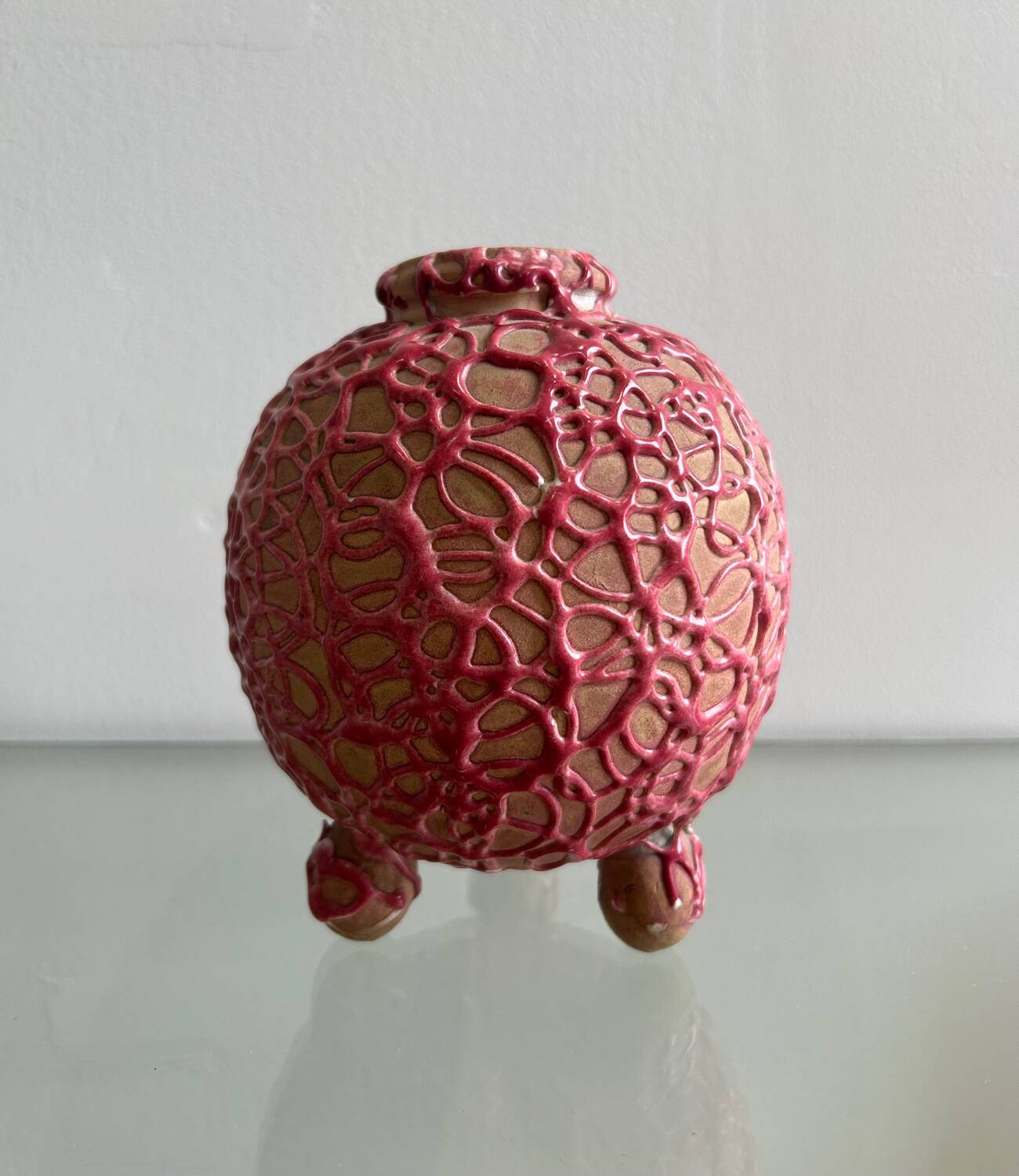 Bordeaux art ceramic vase